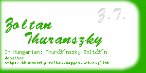 zoltan thuranszky business card